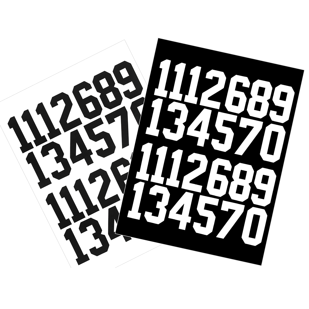(B3) Gridiron Grip - Helmet Number Decals / Stickers